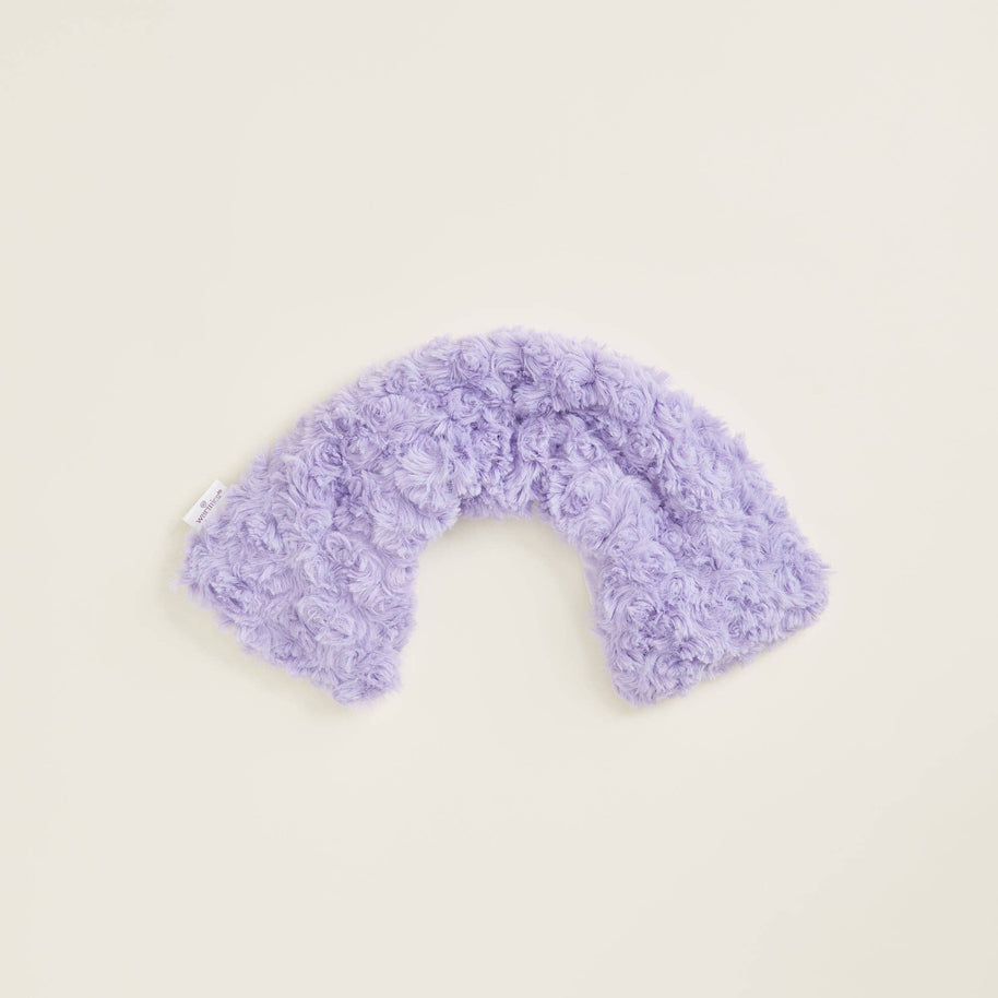 Curly Purple Warmies Neck Wrap Travel and wellness Gift