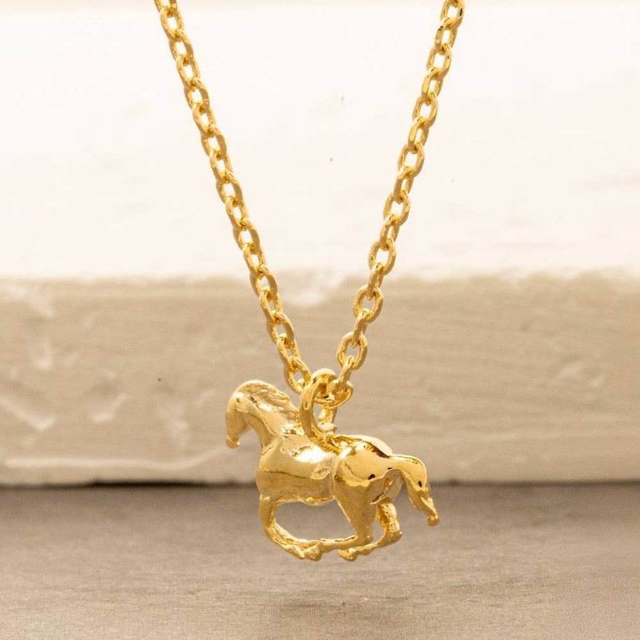 Mini Horse Pendant Necklace