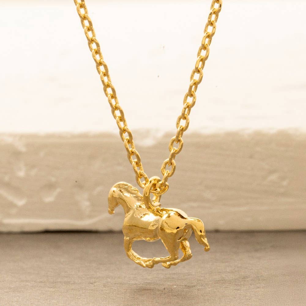 Mini Horse Pendant Necklace