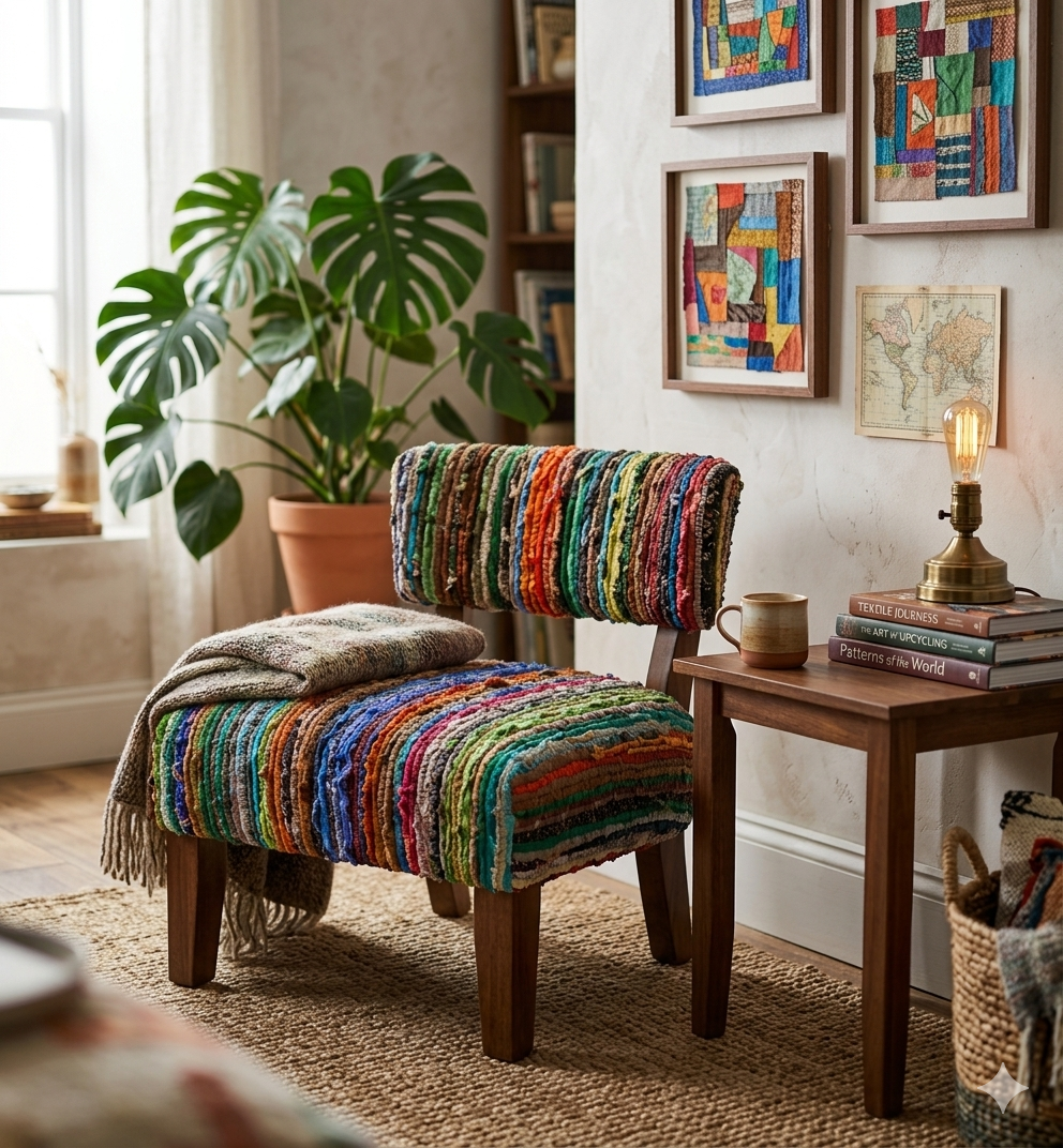 Upholstered Accent Chair, 25x25x27