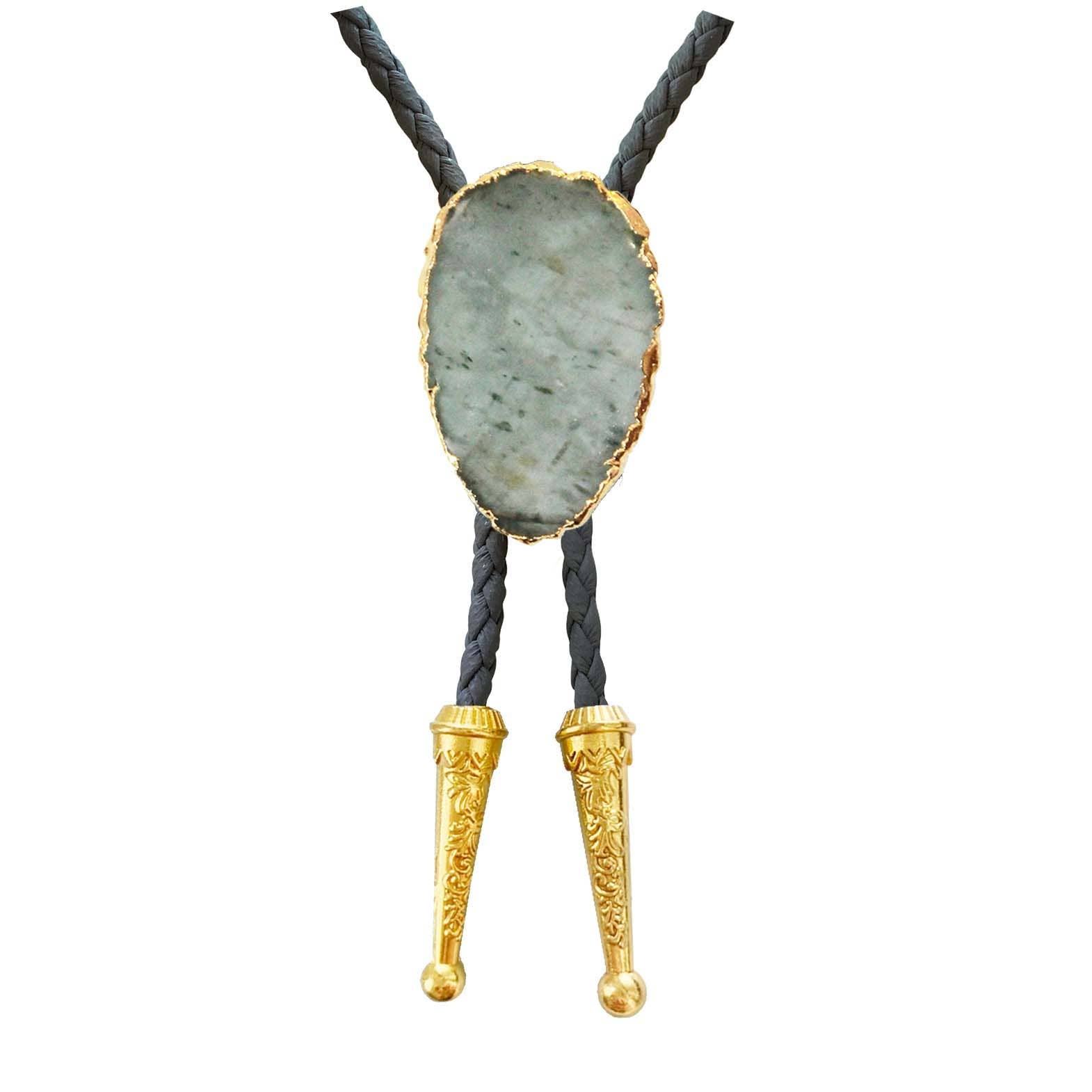 Gemstone Bolo Tie - Aquamarine
