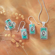 Sterling & Turquoise Southwest Overlay Ring