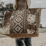 Cowhide Myra Weekender Bag