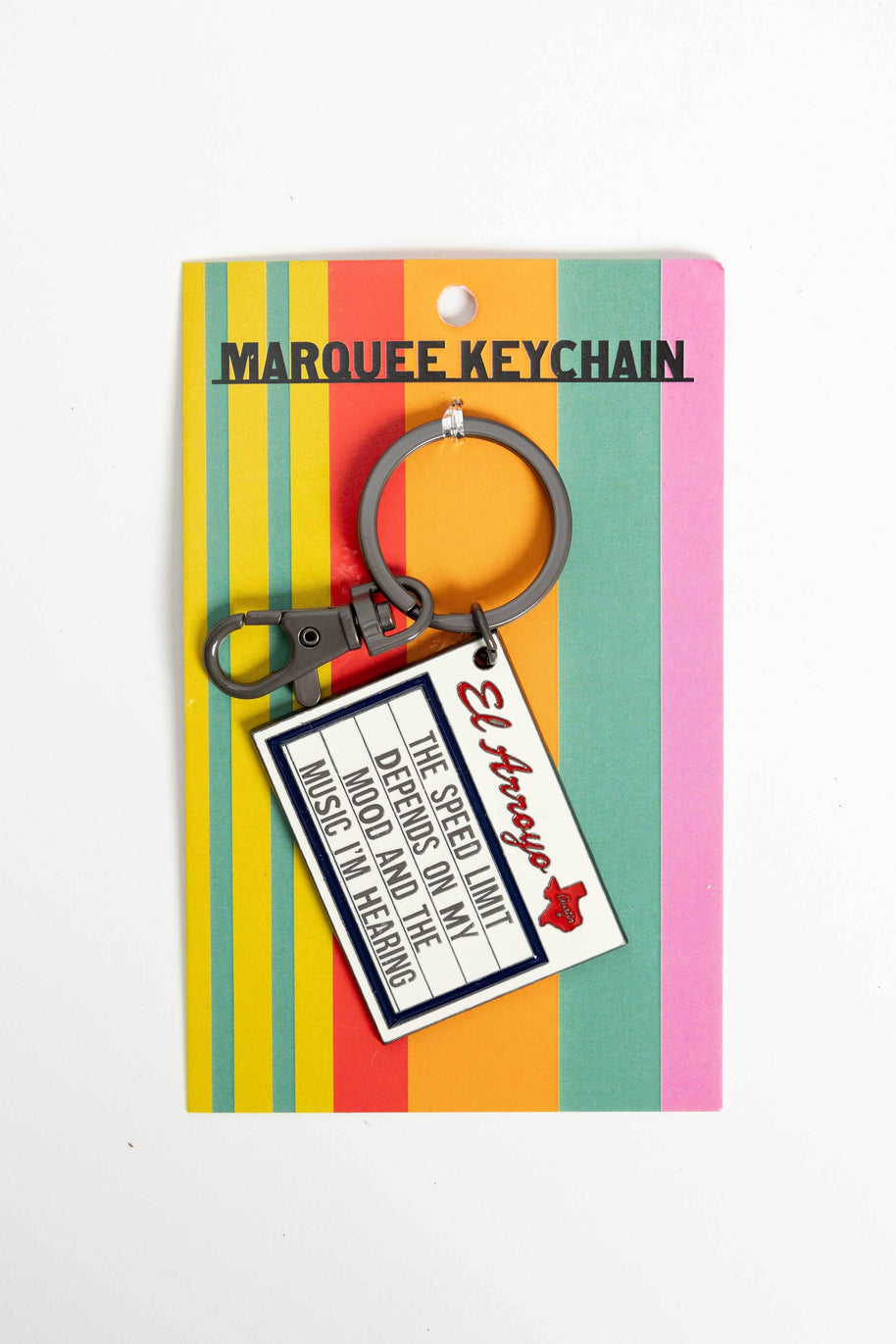 My Mood Marquee Keychain