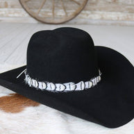 White Feather Hat Band - Luna