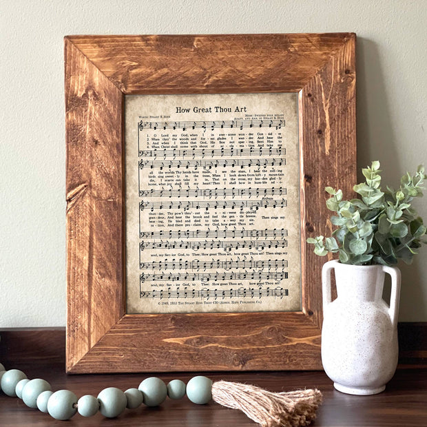 How Great Thou Art Handmade Hymn