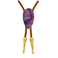 Gemstone Bolo Tie - Amethyst