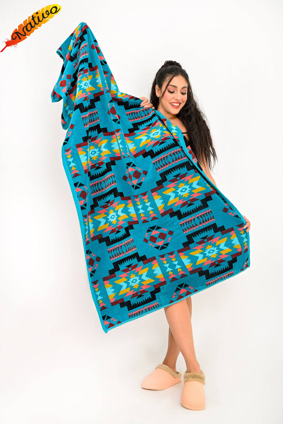 Beach Towel, Santa Fe Turquoise