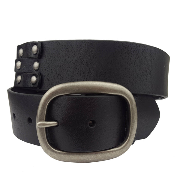 Genuine Studded Leather Belt