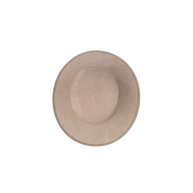 Vegan Suede Boater Hat