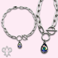 Teardrop Swarovski® crystal Chain Necklace