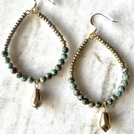 Larissa Earrings African Turquoise
