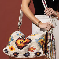 Ethnic Print Duffel Bag