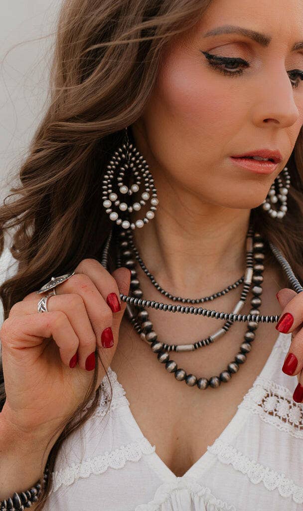 5mm Saucer Desert Pearl Necklaces