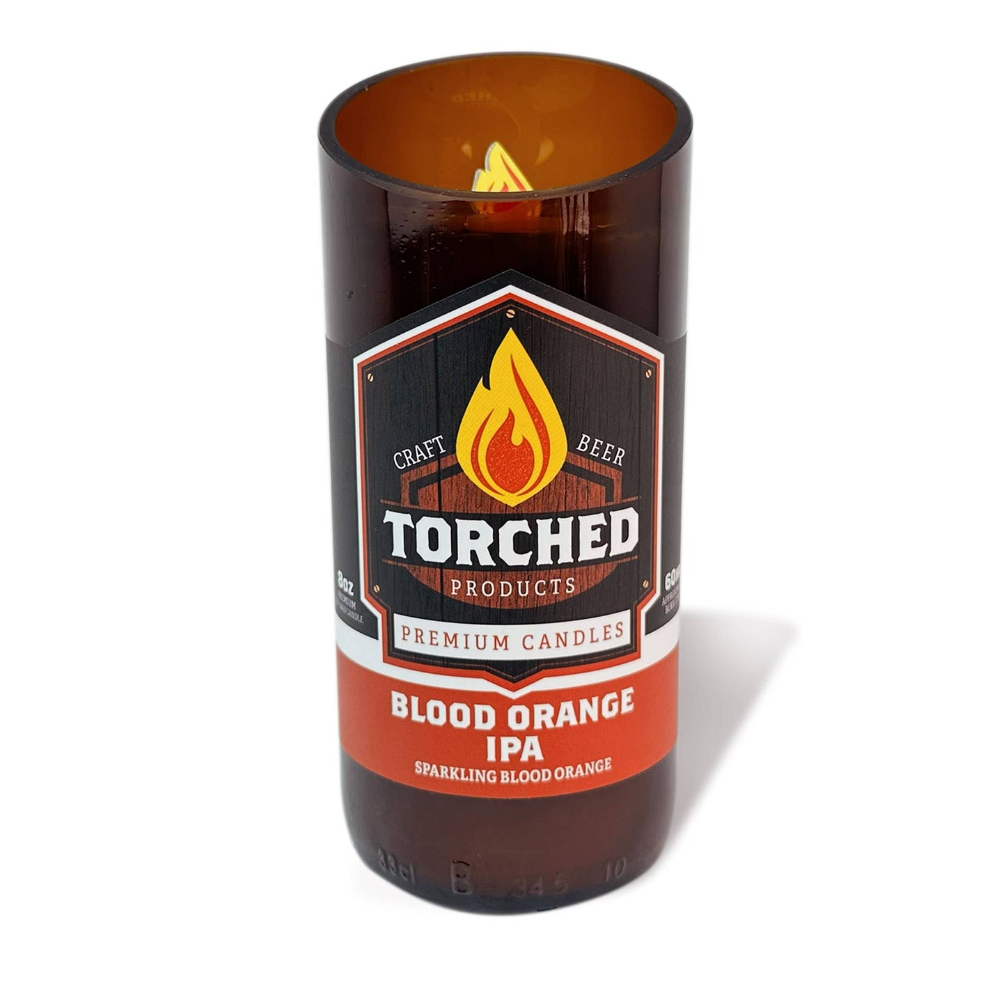 Beer Bottle Candle - Blood Orange IPA