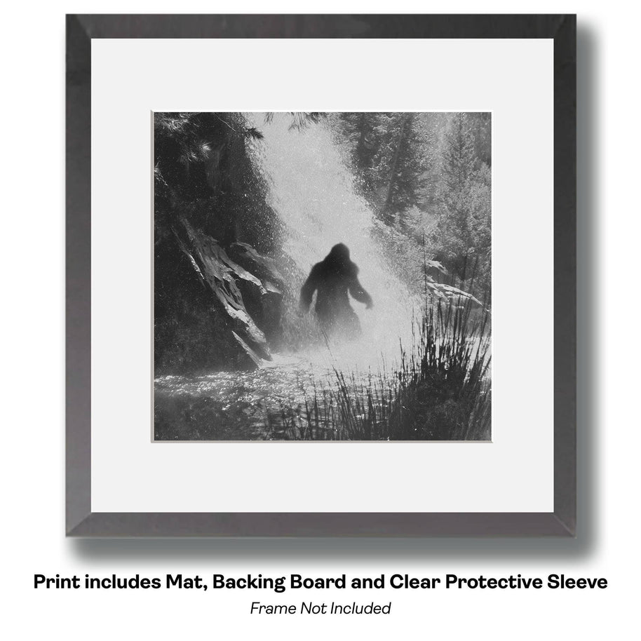 Bigfoot on Dock Art print
