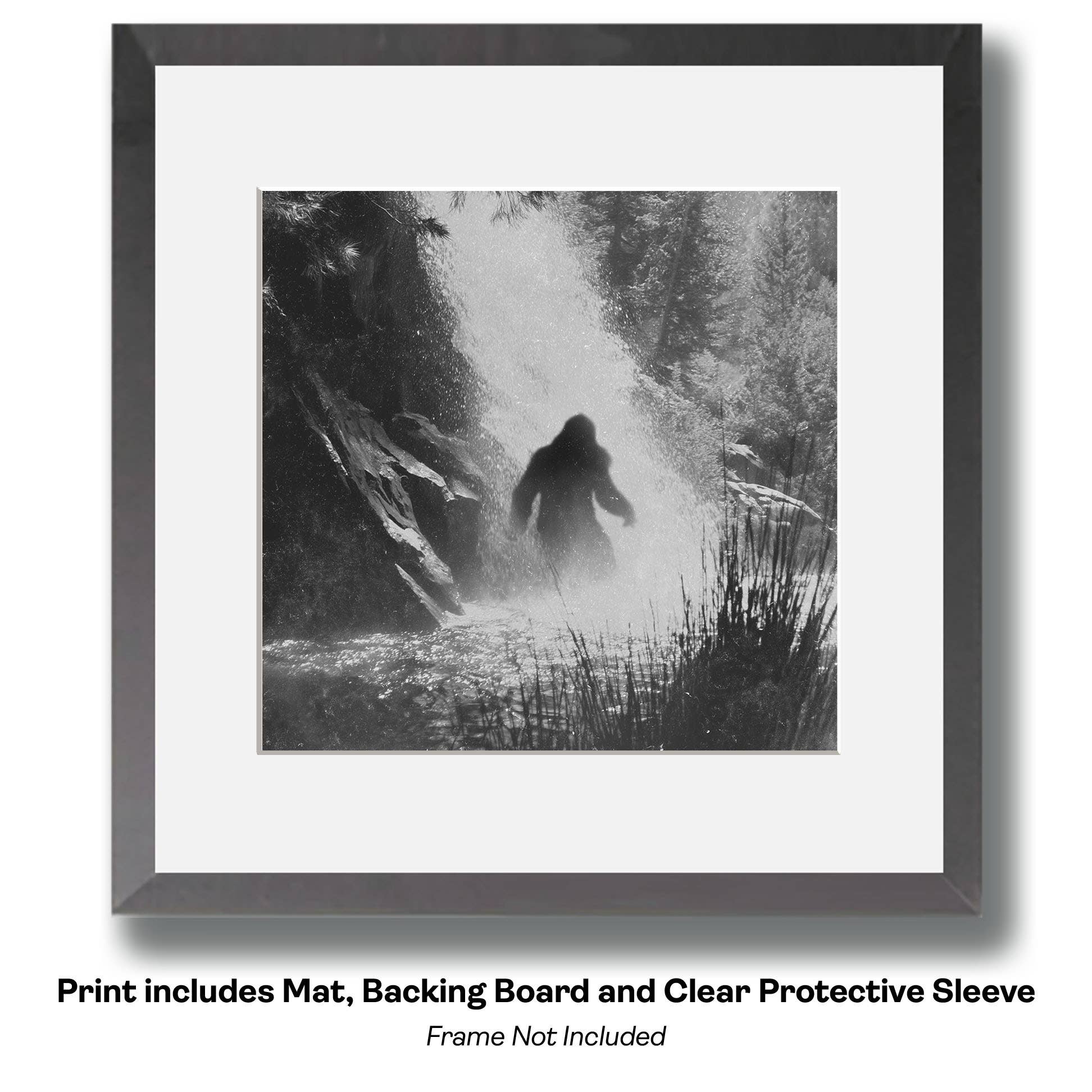 Bigfoot on Dock Art print
