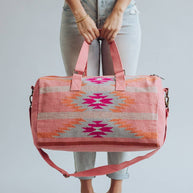 Orange & Pink Aztec Duffel Bag