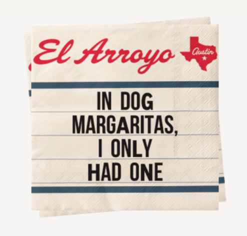 Dog Margaritas Cocktail Napkins