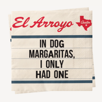 Dog Margaritas Cocktail Napkins