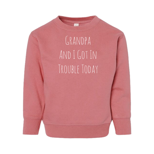 Grandpa & I Kid's Sweatshirt