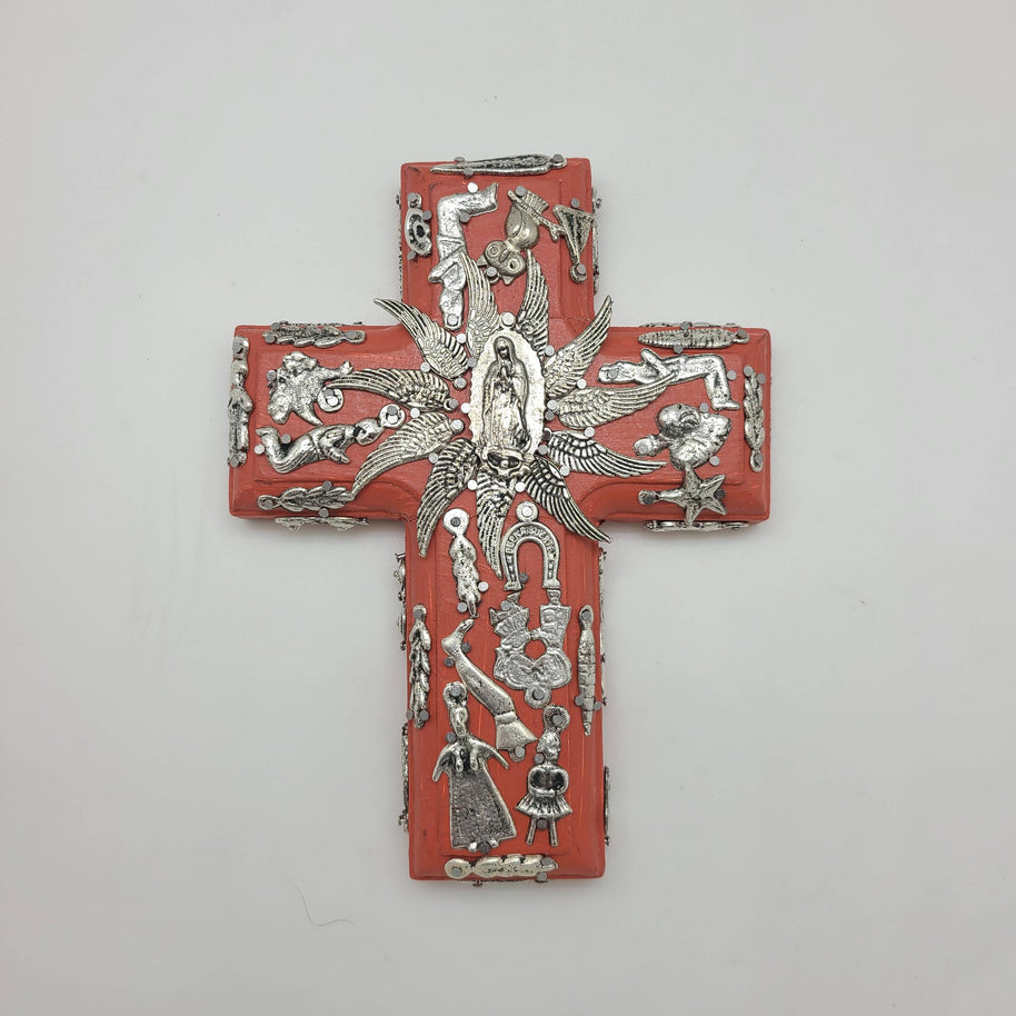 Wood Milagros Cross, Small