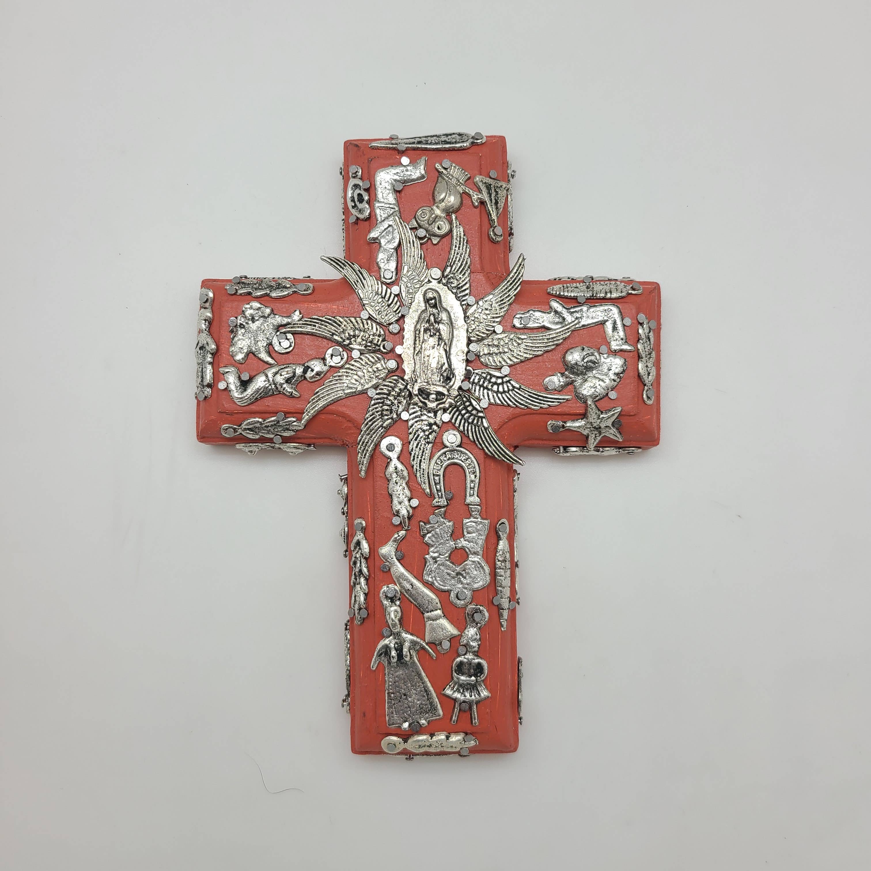 Wood Milagros Cross, Small