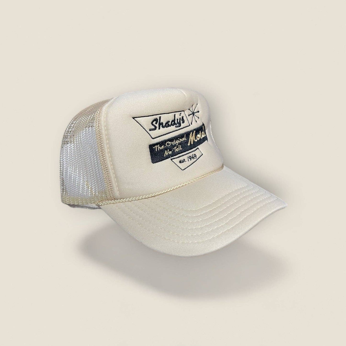 Shady's Motel Trucker Hat | Khaki