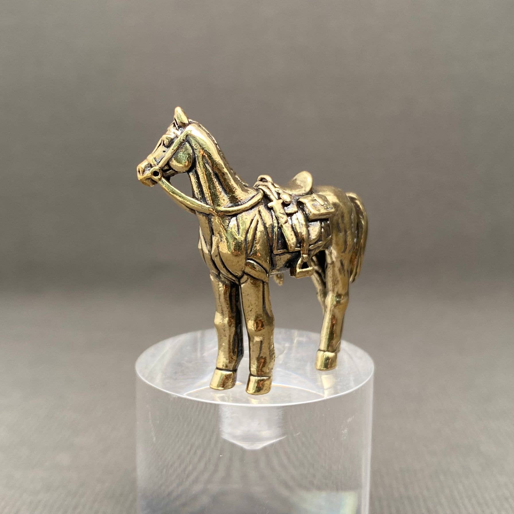 Brass Saddled Horse