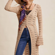 Crochet Longline Cardigan / Duster