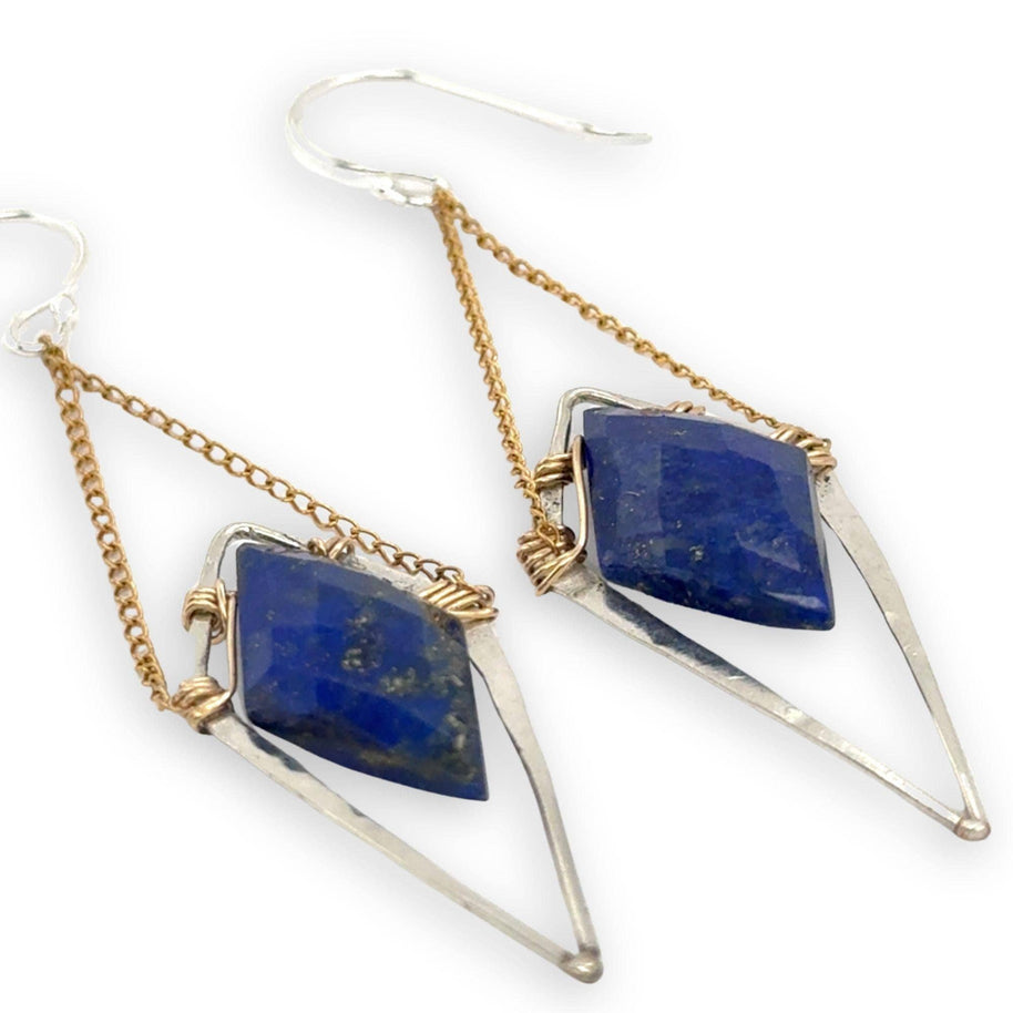 Handmade Wisdom Lapis Earrings