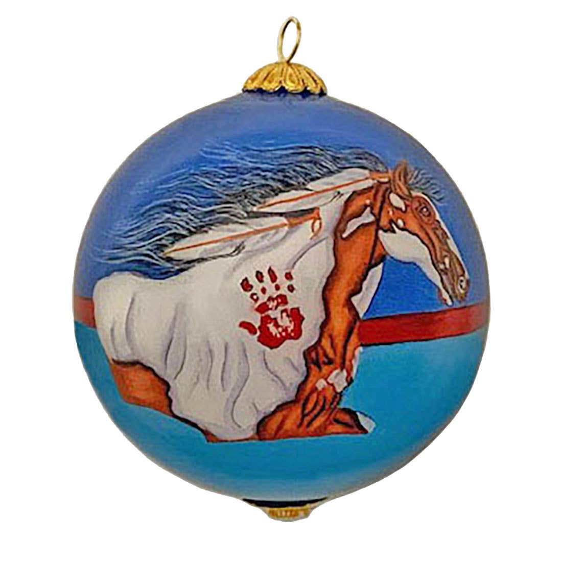 Hand-painted Courtship Horse 3" Ornament