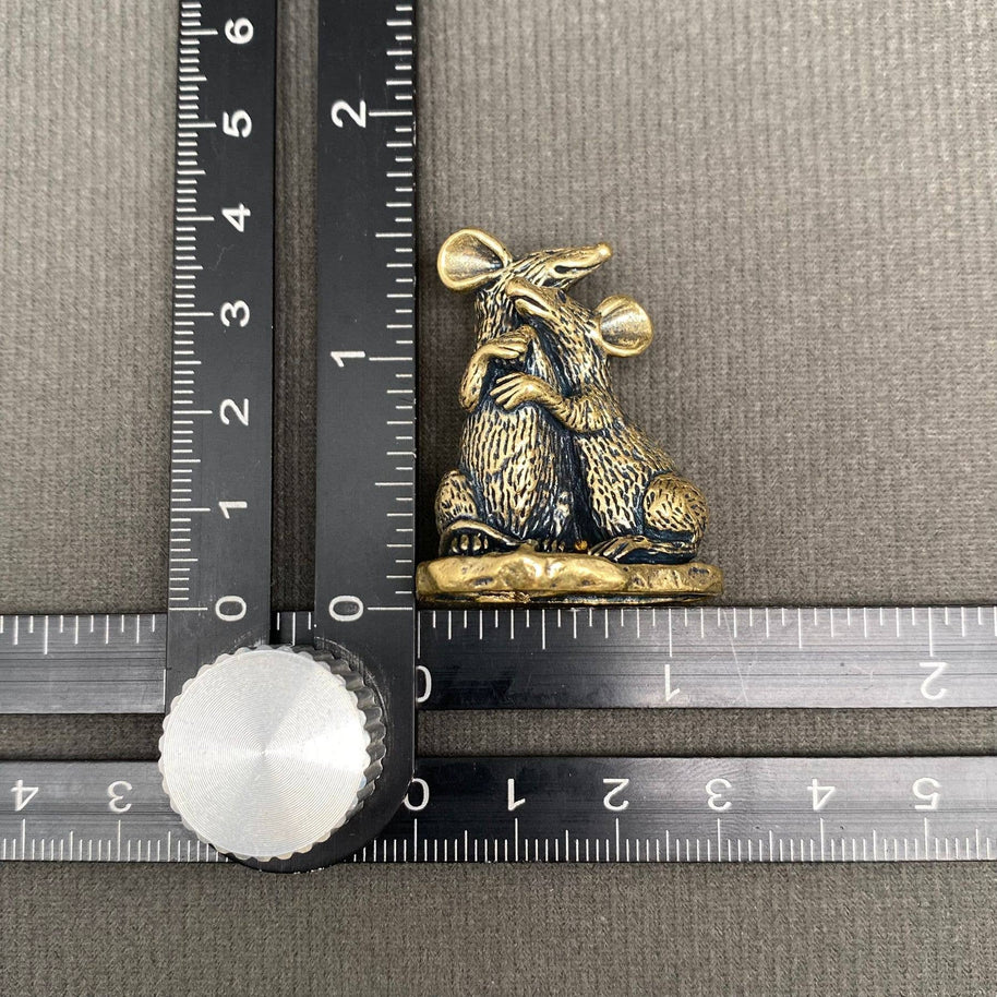Mouse Brass Figurine