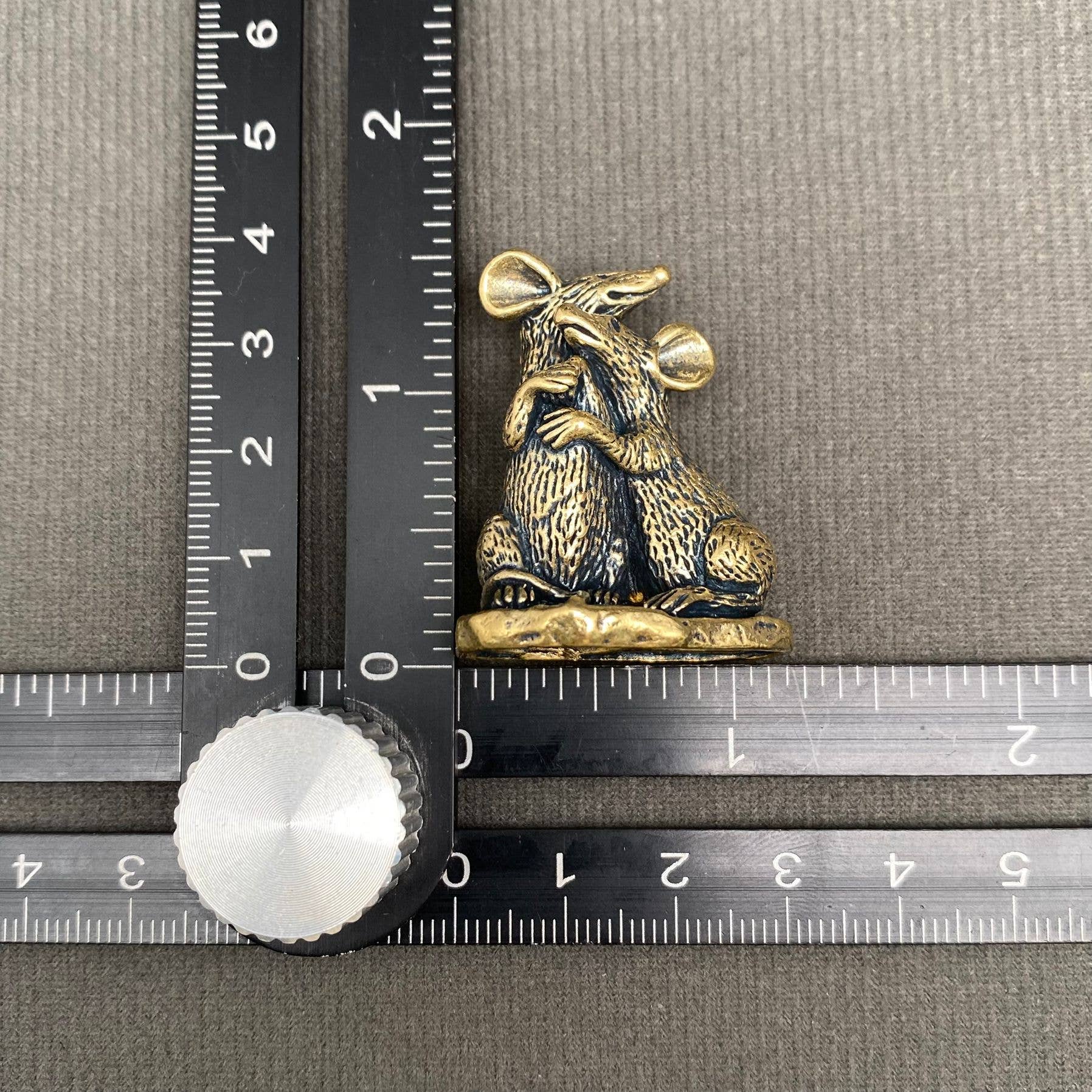 Mouse Brass Figurine