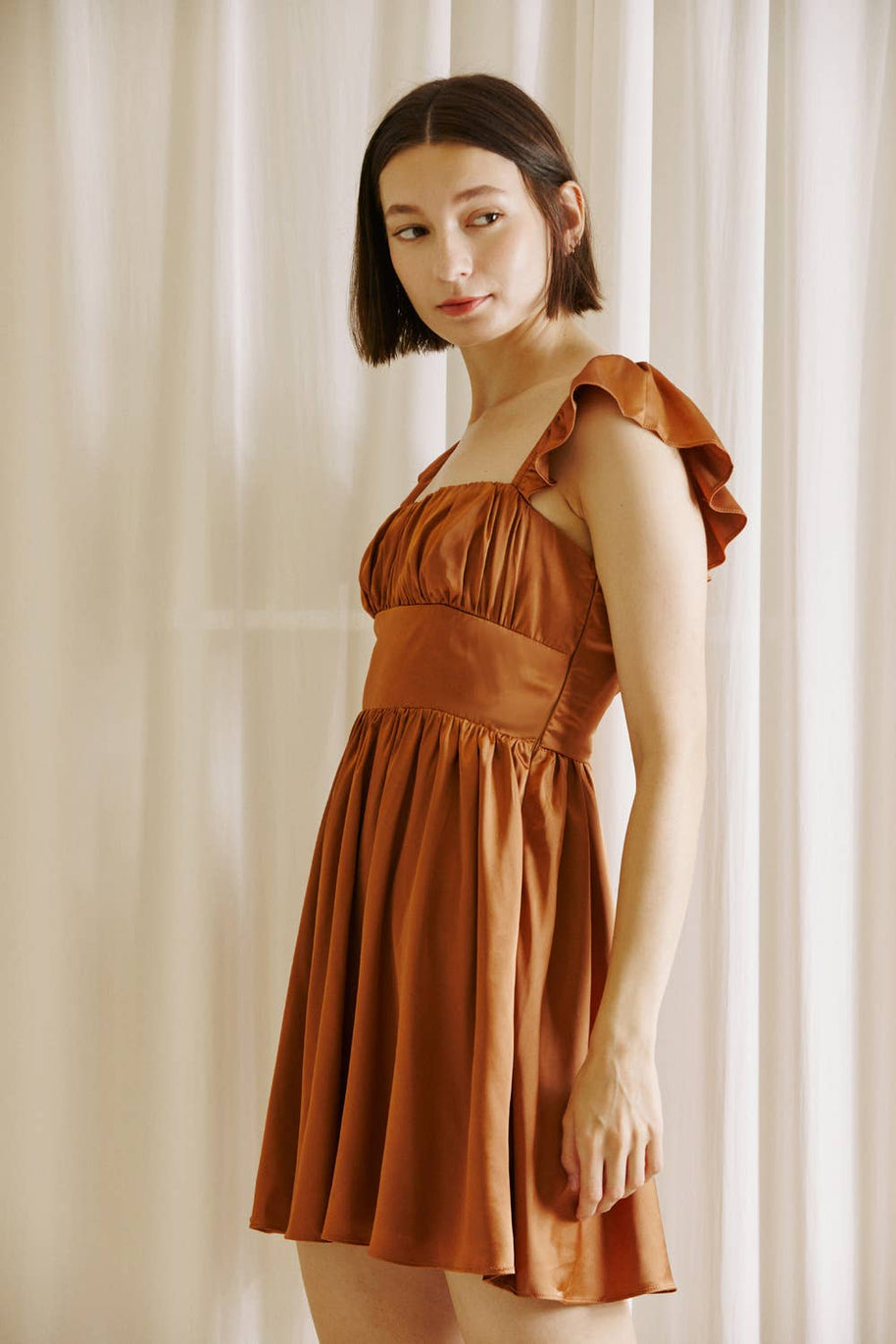 A-Line Mini Dress with Corset