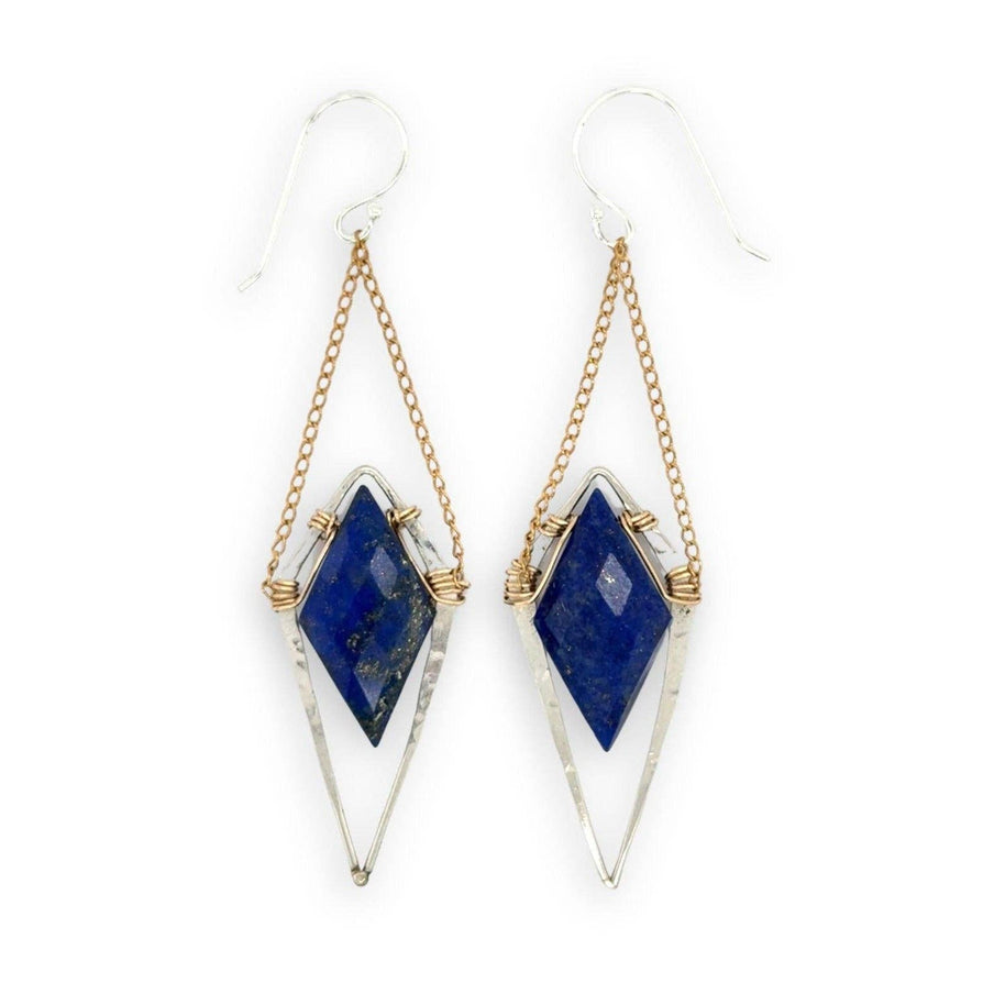 Handmade Wisdom Lapis Earrings