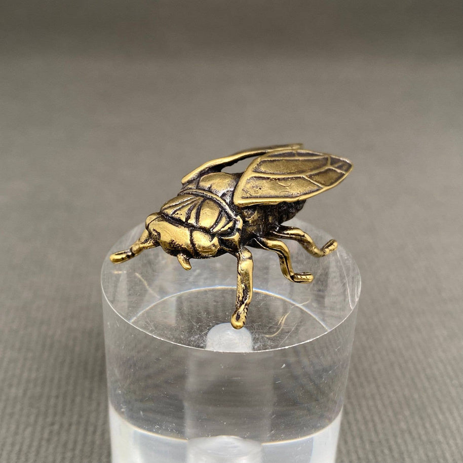 Cicada Brass Figurine