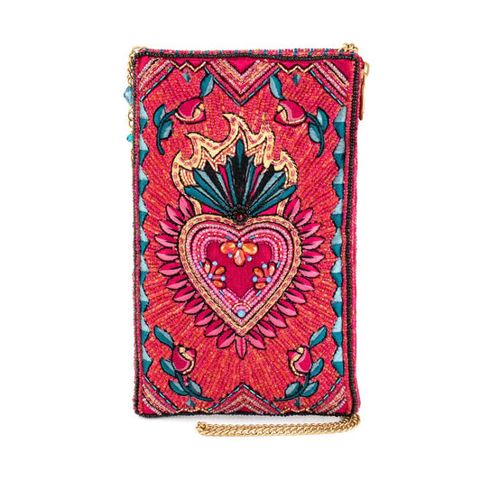 Pure Passion Crossbody Beaded Phone Bag