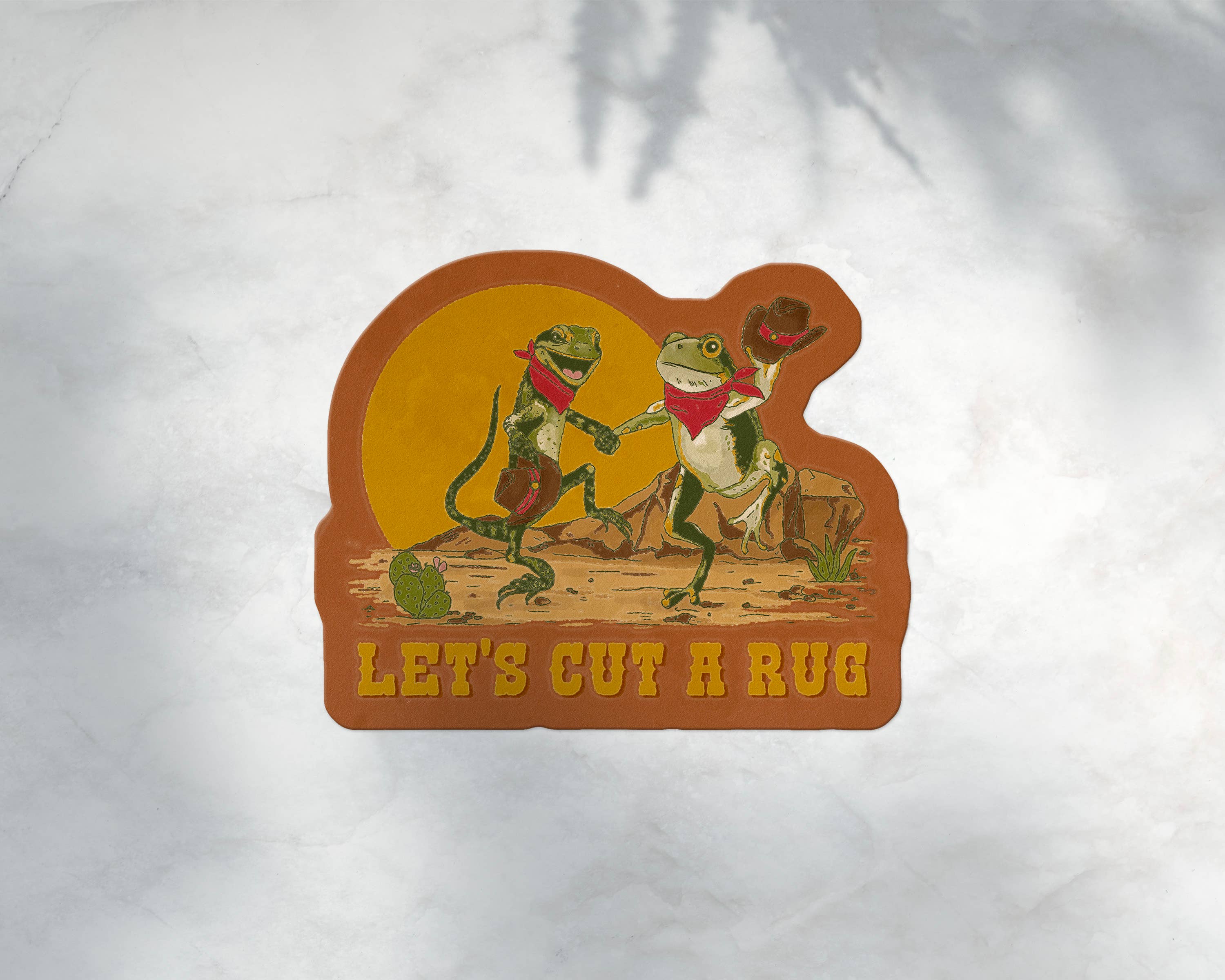 Let's Cut A Rug Sticker