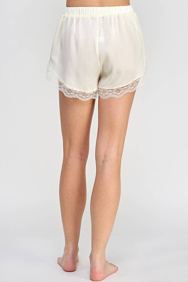 Lace Satin Shorts