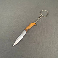 Wood & Acrylic Handle Foldable Stainless Steel Knife