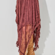 Lace Layered Hem Skirt