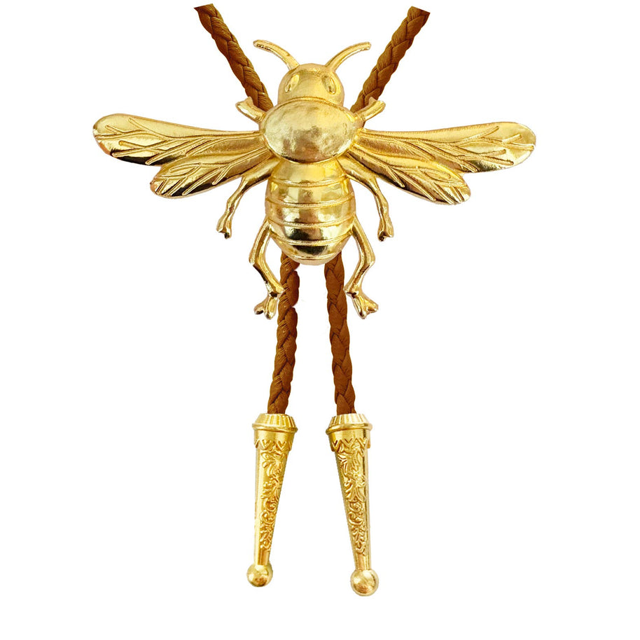 Gold Bumblebee Bolo Tie