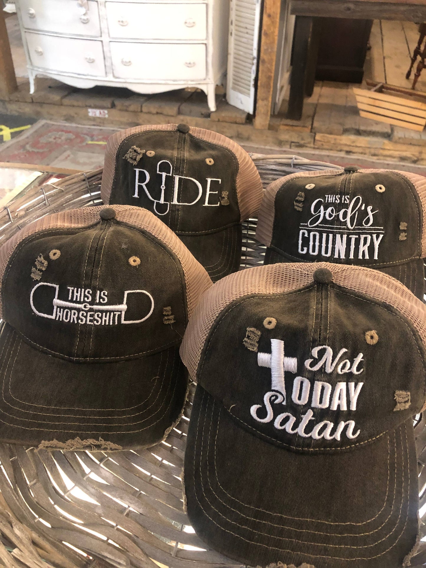 This is HorseShit Distressed Trucker Baseball Hat