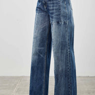 Mid-Rise Wide Leg Jeans