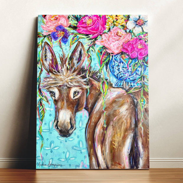 Clarence Donkey Canvas Print