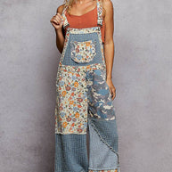 Animal Print & Floral Overalls