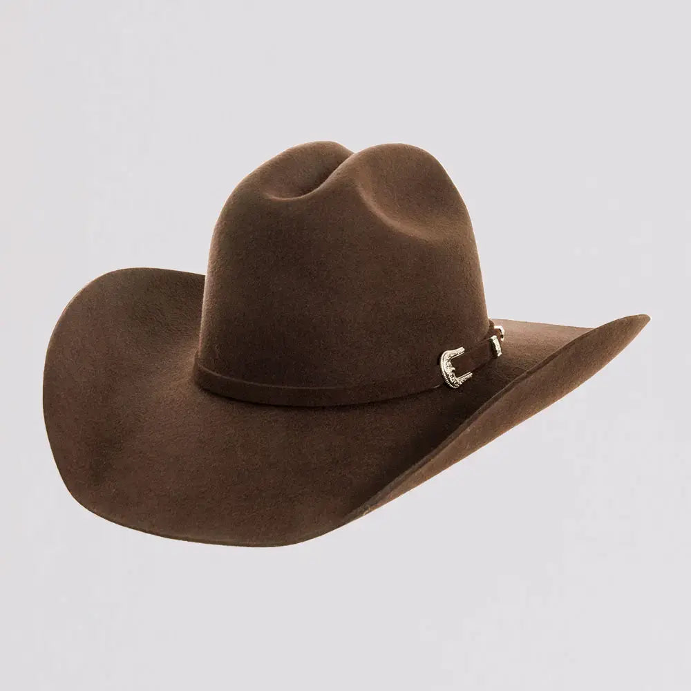 100% Wool Felt Western Cowboy Hat - Style Cattleman