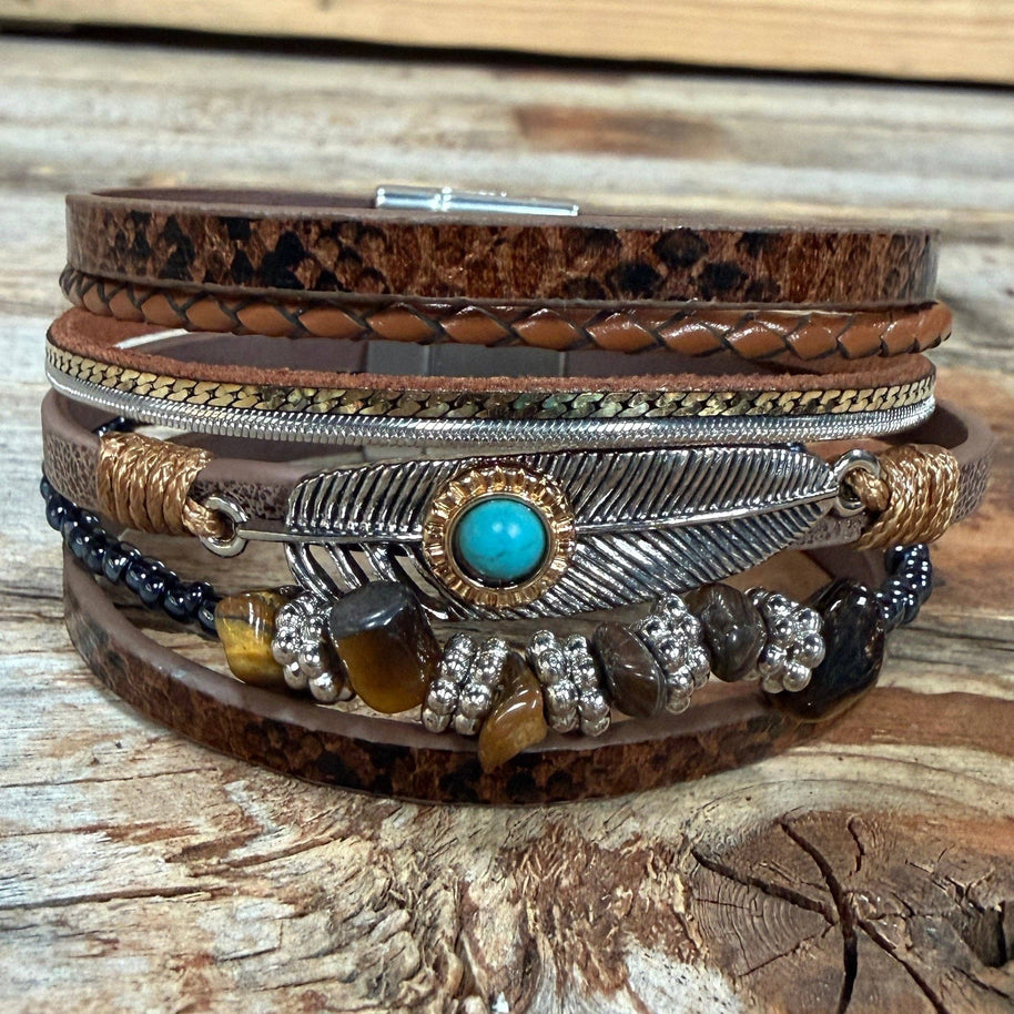 Russet Boho Wrap Bracelet