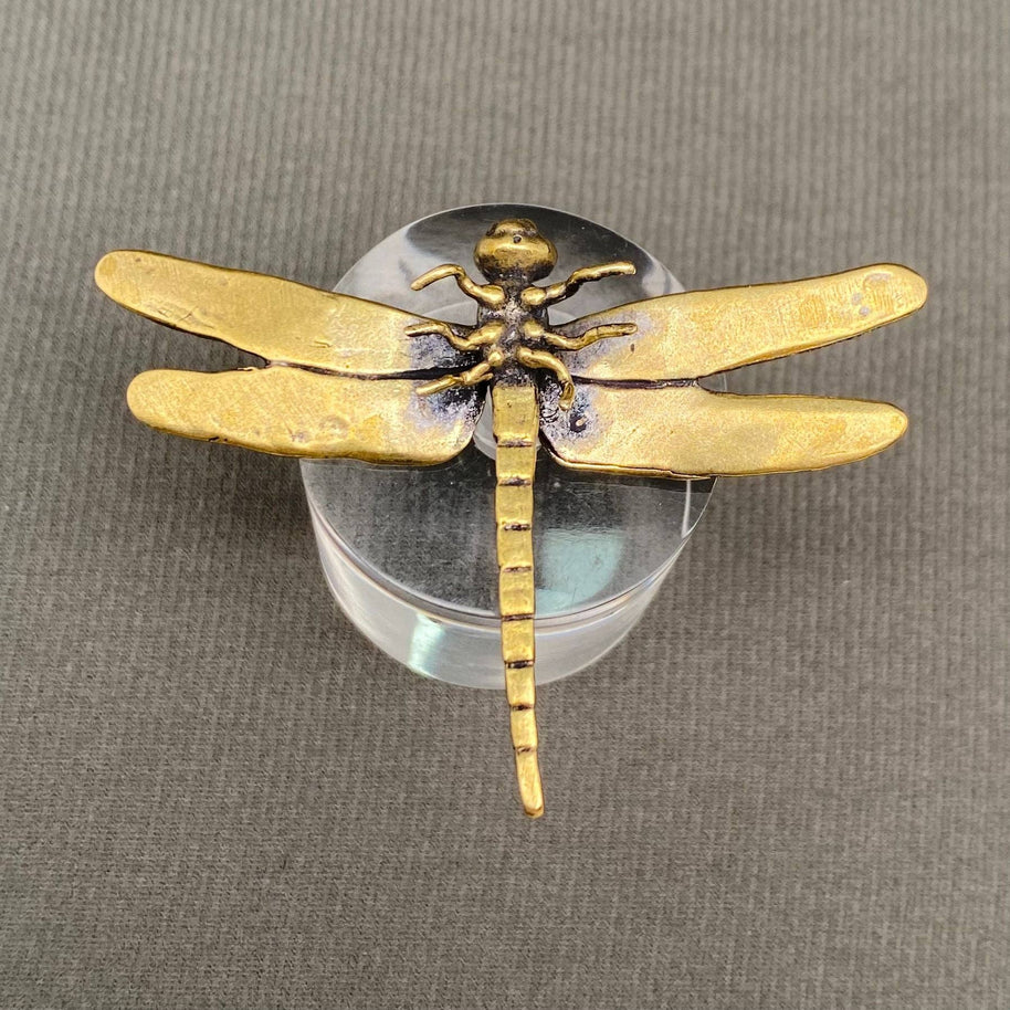 Dragonfly Brass Figurine